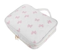 Balacoo Funda para Biblia Grande para Mujeres de Poliéster con Asa, Bolsillos Espaciosos y Cremallera, Bolsa Decorativa para Estudio Devocional en Eventos de Iglesia