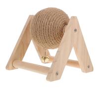 Balacoo Juguete Soledad Forma en y Gatos Rascador Conejos Bola para de Sisal y Madera Natural para Reducir Satisfacer Instinto de Rascar en Casa