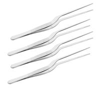 Balacoo Kit de 4 Pinzas de Acero Inoxidable 304 Punta Curva para Limpieza Segura de Oídos Adultos Uso en Casa y Viajes Herramienta Manual para Cerumen