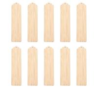 Balacoo Marcadores de Madera sin Terminar para Decorar y Pintar para Manualidades, 10 Piezas Ideales para Ocasiones Obsequios y Fiestas