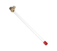 Balacoo Medidor de Nivel de Agua, Medidor de Tanque de Líquido, Indicador Visual Transparente 30cm, Plástico, Cobre E Hierro, para Calderas, Tanques de Agua y Piscinas contra Incendios,