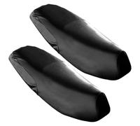 Balacoo Negro Funda de Asiento 3D 2 Piezas Eléctrica, de Cuero | Ajuste Cordón, Diseño Ranura Única, , para Sillines de Bicicleta Eléctrica y Scooter