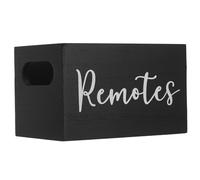 Balacoo Organizador de Escritorio Rústico con Compartimentos Múltiples de Madera Caja de Almacenamiento Práctica y Estética para Mando a Distancia para Sala y Dormitorio