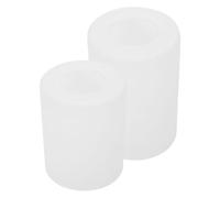 Balacoo Pantalla 2 Piezas para Lámparas Cilíndrica de Vidrio Blanco con Base E27 Fácil Instalación y Luz Ambiental para Salones y Comedores