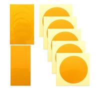 Balacoo Pegatinas de Indicación para Manómetros de Película Reflectante Amarilla, Adhesivas Fuertes y Versátiles, 7 Hojas para Uso en Instrumentos de Presión