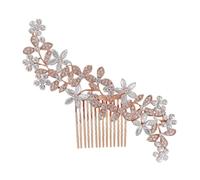 Balacoo Peine de Cristal Cabello Peineta de Boda Joya para Novia Estilo Elegante Tocado Nupcial Accesorios con Gemas de Imitación Horquilla para Cabello Fino Accesorios para Mujer Peineta