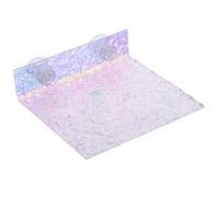 Balacoo Percha Portátil Ventosa de para con Loros Resistente Acrílico, Plataforma Altura Ajustable para Periquitos y Cacatúas para Entrenamiento Juego