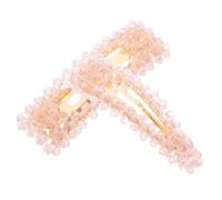 Balacoo Pinzas Cabello de Cristal Rosa para Mujeres y Adolescentes, Prácticas y Resistentes Deformación, 2 Piezas, Ideales para Cumpleaños y Fiestas