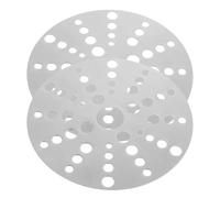 Balacoo Placa Difusora Calor Acero Inoxidable 2 Unidades 23 CM para Cocina Gas y Encimera Vitrocerámica Uso en Paelleros