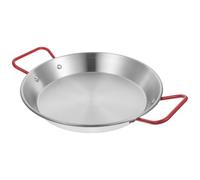 Balacoo Sartén de Acero Inoxidable Base Plana y Superficie Antiadherente para Freír Pollo y Fideos Italianos en Cocina y Restaurante