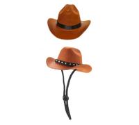 Balacoo Sombrero y Transpirable para Perros y Gatos de Algodón Decorativo Estilo Vaquero Protección Solar Adecuado para Fiestas y Actividades al Aire Libre
