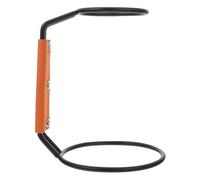 Balacoo Soporte para Gotero de Café de Hierro Base Negra y Funda de Cuero, Rejilla para Filtro de Café Reutilizable, Portavasos para Preparación Manual en Hogar y Oficina
