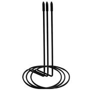 Balacoo Titular de Recibos de Oficina de Acero Inoxidable Negro, Práctico Organizador de Recibos Varilla de Husillo, 3 Piezas para Cocina y Sala de Reuniones