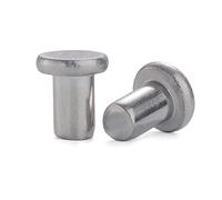 BALAFO Remaches tubulares,Remaches Semi tubulares, M2M2.5M3M4M5M6, 304 Stainless Steel Flat Rivet, Flat Head Solid Rivet, Flat Cap Nail-5 * 8[60pcs] (Color : 5 * 12[60pcs])