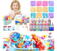 Balakaka 2026 Nuevo Magic Water Elf con 12 Gel de Colores/ 2 Gel de Colores Luminosos, 3D Coloridos Aqua Gelz Creative Set con 12 Molde/Acuario, DIY Creativos Geles Mágicos Regalo para Niños 5 6 7 8 9
