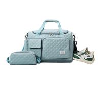 Balakaka 34 L Bolsa de Viaje con Bolsa Pequeña de 1,5 L, Bolsa de Deporte de Viaje con Correa de Hombro Desmontable, Impermeable Grande Bolsas de Fin de Semana para Mujer Hombres, Azul Lago
