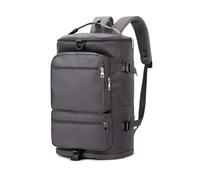 Balakaka Bolsa de Deporte Hombre Mujer, 5 en 1Bolsa Gimnasio con Zapato y Compartimento Húmedo,Impermeable Bolsa de Viaje para Deportivas Viaje Gimnasio Natacion,Gris