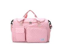 Balakaka Bolsa de Viaje 46×23×30 cm, 31L Grande Bolsa de Deporte con Compartimento para Zapatos y Ropa Mojada, Impermeable Bolsa de Gimnasio para Natación Viaje, Rosa