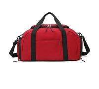 Balakaka Bolsa de Viaje Grande 40L con Zapato y Compartimento Húmedo, Ligera Impermeable Bolsa de Fin de Semana para Hombre y Mujer, Bolsa Deporte con Tirantes Desmontables, Rojo