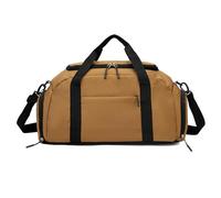 Balakaka Bolsa de Viaje Grande 40L con Zapato y Compartimento Húmedo, Ligera Impermeable Bolsa de Fin de Semana para Hombre y Mujer, Bolsa Deporte con Tirantes Desmontables, Marrón