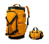 Balakaka Bolsa de Viaje Mujer y Hombre 35L, 2 en 1 Bolsas de Fin de Semana con Compartimento de Zapatos, Ligera e Impermeable Bolsa Deporte para Compras Deportivas, Amarillo limón