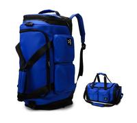 Balakaka Bolsa de Viaje Mujer y Hombre 35L, 2 en 1 Bolsas de Fin de Semana con Compartimento de Zapatos, Ligera e Impermeable Bolsa Deporte para Compras Deportivas, Azul Klein