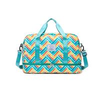Balakaka Bolsa Deporte Gimnasio con Correas de Carro 42.5L, Impermeable Bolsa de Viaje con Zapato y Compartimento Húmedo, Grande de Fin de Semana Bolsa para Viajes Deportivos y Fitness, Verde