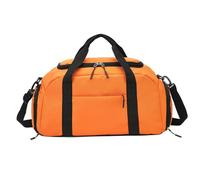 Balakaka Bolsa Deporte Gimnasio con Zapato y Compartimento Húmedo,40L Bolsas de Deporte Hombre y Mujer Gran Capacidad,Travel Duffle Bag Bolsa de Viaje Yoga Fin de Semana,Naranja