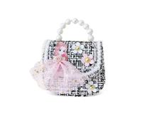 Balakaka Bolso Bandolera Niña, Bolsa Pequeñas de Hombro Bolso de Princesa Moda con Correa Desmontable, Lindo Bolsa de Perlas Monedero Bolso de Mensajero para Infantil Niño,Sophia Black