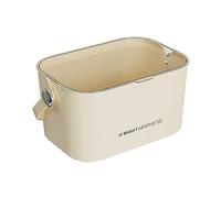 Balakaka Cesta Portátil para Carrito De Ducha 8 L, Canasto Organizador de Baño con Tapa Transparente y Orificio de Drenaje, Estantes para Ducha para Artículos de Ducha y Cosmétic