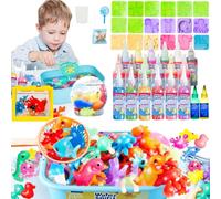 Balakaka Magic Water Elf con 20 Gel de Colores, 3D Coloridos Aqua Gelz Creative Set con 18 Molde/Acuario/Frasco para ramos, DIY Creativos Geles Mágicos Regalo para Niños 3+ Años