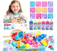 Balakaka Magic Water Elf con 6 Gel de Colores, 3D Coloridos Aqua Gelz Creative Set con 12 Molde, DIY Creativos Geles Mágicos Regalo para Niños 3+ Años