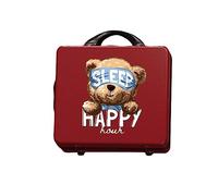 Balakaka Neceser de Viaje Rigido 10L con Cerradura de Combinación, Impermeable ABS Estuche Maquillaje Mujer con Asa, 14 Pulgadas Neceser de Viaje con Estribos Antiarañazos