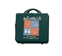 Balakaka Neceser de Viaje Rigido 10L con Cerradura de Combinación, Impermeable ABS Estuche Maquillaje Mujer con Asa, 14 Pulgadas Neceser de Viaje con Estribos Antiarañazos