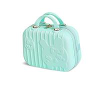 Balakaka Neceser de Viaje Rigido con Asa, Viaje Estuche Impermeable y Antideslizante,Estuche Maquillaje de Almacenamiento, Vanity Case de la Piel Artículos de Aseo Artículos Pequeños Verde Menta