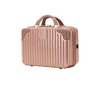 Balakaka Neceser de Viaje Rigido Mujer con Asa y Cintas Elásticas de Sujeción, Maletín de Maquillaje de Mano Impermeable Antideslizante ABS Estuche Maquillaje Mujer Rígido ABS Portátil