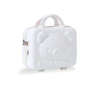 Balakaka Neceser Maleta con Cremallera Portátil 10 L, Impermeable Maleta Neceser Viaje con Cerradura de Combinación, Neceser Rígido Viaje Mujer Neceser Niña con Mango, Blanco