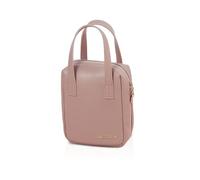 Balakaka Neceser Maquillaje Mujer Pequeña Portátil con Compartimento,Bolsa de Maquillaje con Asa y Cremallera,Mini Neceser de Cosméticos con Bolsillos Incorporado,Polvo de Rosa