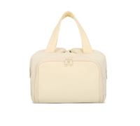 Balakaka Neceser para Viaje Mujer 10L, Múltiples Bolsillos Neceser Maquillaje Viaje Separación Seco/Húmedo, Grande Impermeable Bolsa de Maquillaje para Niña, Beige