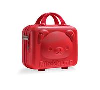 Balakaka Neceser Viaje Grande Rígido ABS 30x15x23 cm, 10 L Neceser Maleta con Cremallera Portátil, Impermeable Maleta Necessaire Mujer con Cerradura de Combinación, Rojo