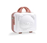 Balakaka Neceser Viaje Grande Rígido ABS 30x15x23 cm, 10 L Neceser Maleta con Cremallera Portátil, Impermeable Maleta Necessaire Mujer con Cerradura de Combinación, Oro Blanco