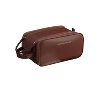 Balakaka Neceseres de Viaje para Mujeres Gran Capacidad 28 * 16 * 14.5 cm, Bolsa de Maquillaje de Viaje Organizador con Asa, Portátil PU Cuero Impermeable Doble Cremallera Neceser, Mirador Color