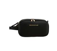Balakaka Neceseres de Viaje para Mujeres Gran Capacidad 28 * 16 * 14.5 cm, Bolsa de Maquillaje de Viaje Organizador con Asa, Portátil PU Cuero Impermeable Doble Cremallera Neceser, Negro Misterio
