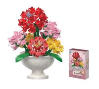 Balakaka Ramo de Flores Sets de Construcción con Jarrón, Flor de Bloques de Construcció Serie de Plantas Decoración del Hogar, Regalo para Esposas Mujeres
