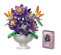 Balakaka Ramo de Flores Sets de Construcción con Jarrón, Flor de Bloques de Construcció Serie de Plantas Decoración del Hogar, Regalo para Esposas Mujeres