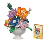Balakaka Ramo de Flores Sets de Construcción con Jarrón, Flor de Bloques de Construcció Serie de Plantas Decoración del Hogar, Regalo para Esposas Mujeres