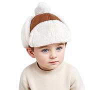Balakaka Sombrero de Invierno Niños Niñas Gorro con Orejeras Gorro con Forro Polar Knite Fur Aviador Sombreros de Felpa,Invierno Caliente Aviador Sombreros para bebé de 1 a 3 años Camello