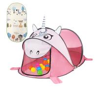 Balakaka Tienda de Juegos para Niños 182x96x76 cm, Tipi Infantil Montaje Rápido para Jugar en Interiores y Exteriores, Pop Up Tienda Campaña para Niños 3-8 Años, Unicornio Rosa