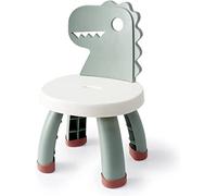 Balama Silla infantil de plástico, dinosaurio, verde, 25,3 cm de altura, para interior y exterior, sin BPA, duradera y ligera