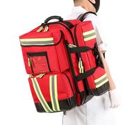 BALAMLB Botiquín De Primeros Auxilios Vacío Mochila Botiquines De Emergencia -Impermeable Resistente Al Desgaste Bolsa Transpirable Reflectante para Viajes, Casa, Coche, Lugar De Trabajo,Exterior